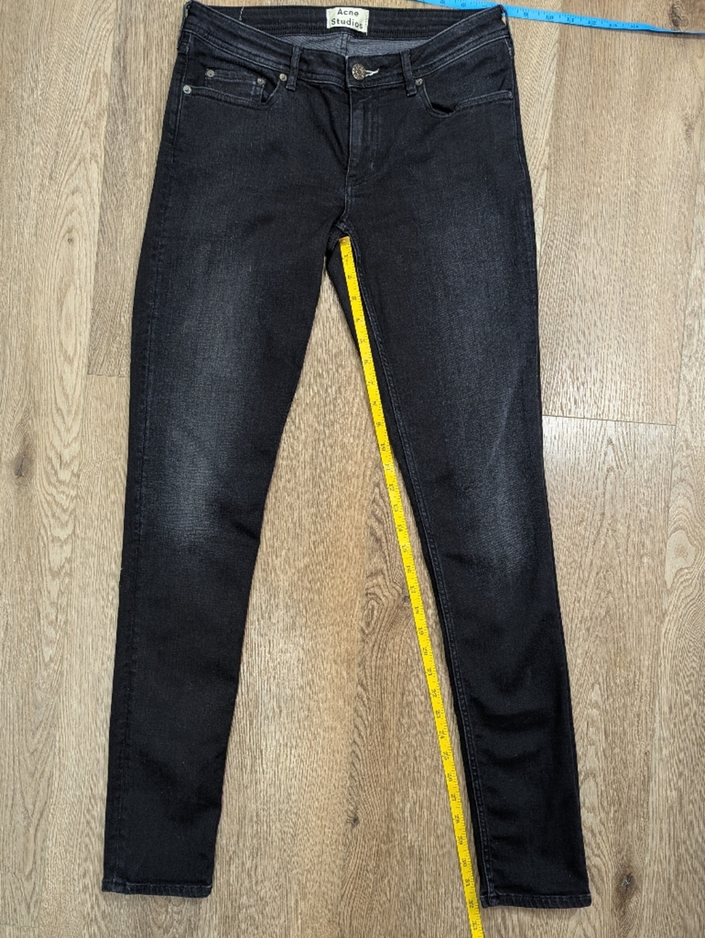 Acne Studios Low Raven Jeans – Black – Size 30/32 - Picture 7 of 9